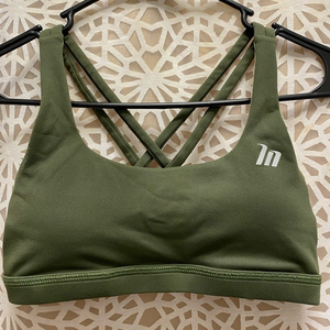 Muscle Nation Sport Bra Olive Green‎ Size XS
